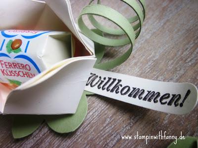 Willkommens-Goodies für die Hochzeit (den Workshop) mit Ferrero-Küsschen Willkommens-Goodies für die Hochzeit (den Workshop) mit Ferrero-Küsschen