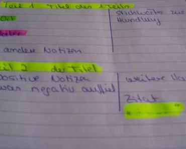 Wie mache ich meine Notizen zu einer Rezension?