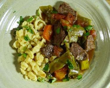 Klassisches Rindsragout aus dem Schnellkochtopf