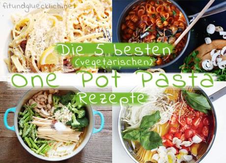 one pot pasta, vegetarisch, rezept