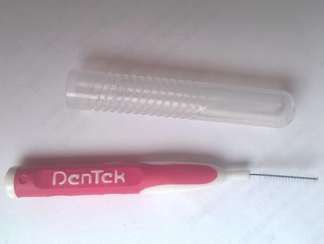 DenTek Easy Brush Interdental-Bürsten Minze Mega Fein + Lidschatten Pinsel Nylon Pinsel Auge