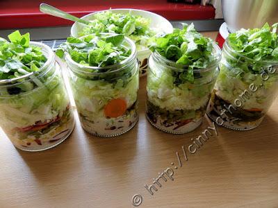 Salat im Glas - So geht es