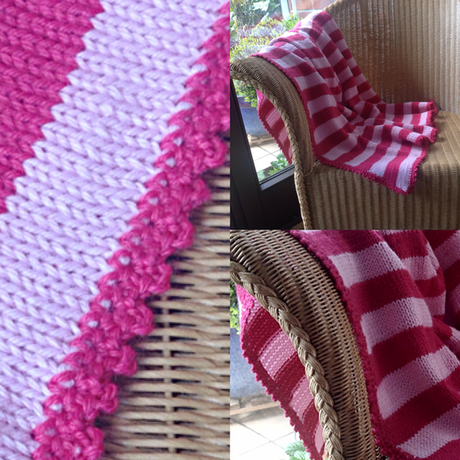 Eine Decke für’s Baby – oder – Pink, rosa und weich