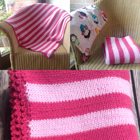 Eine Decke für’s Baby – oder – Pink, rosa und weich