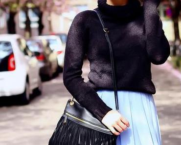 Kitten Heels and Midi Skirt