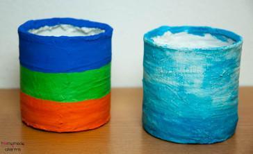 Gips-Blumentopf
