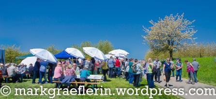 Beim Stand der WG Haltingen