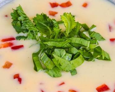 Samstagseintopf: Kohlrabisuppe mit Bärlauch