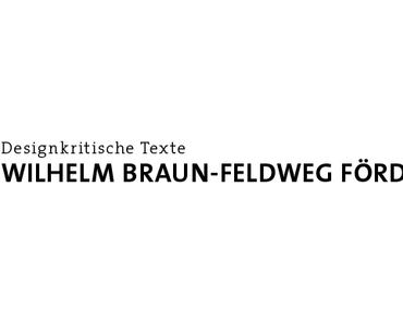 Deadline Braun-Feldweg Förderpreis