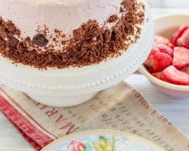 Erdbeer Mousse Schokoladen Torte