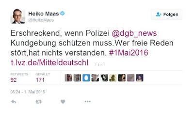 Maas nimmt sich Rechte heraus, die er bei anderen als erschreckend und frei vom demokratischen Verständnis bezeichnet