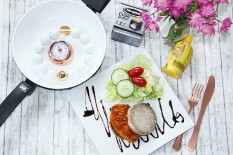 Schnell, einfach & lecker  - Vegetarische Schnitzel Toasties mit Curry Sauce