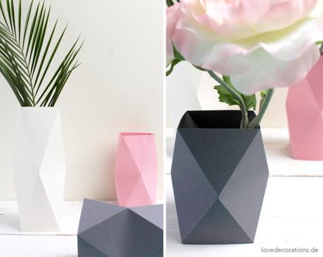 DIY Origami Vase #4