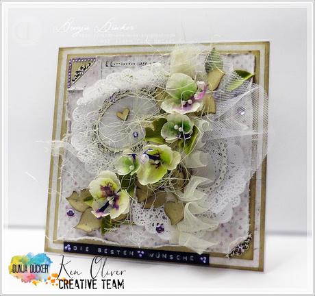 handmade mulberry orchid flowers with Ken Oliver Crafts Color Burst ♥ Die besten Wünsche