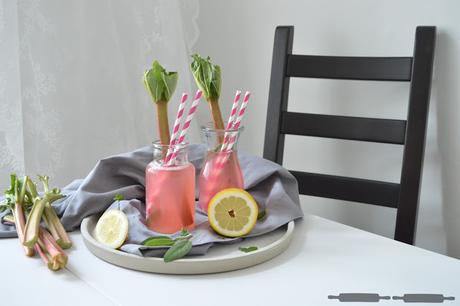 Rhabarber Minz Limonade / Rhubarb Mint Lemonade