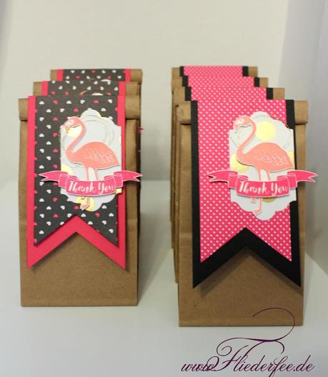 Ein Flamingo kommt selten allein {meine Schenklis des Stampin‘ Up! Team-Treffens bei mir in Hockenheim}