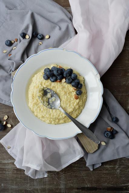 süßes Hirse Risotto mit Blaubeeren / Blueberry Millet Risotto Recipe