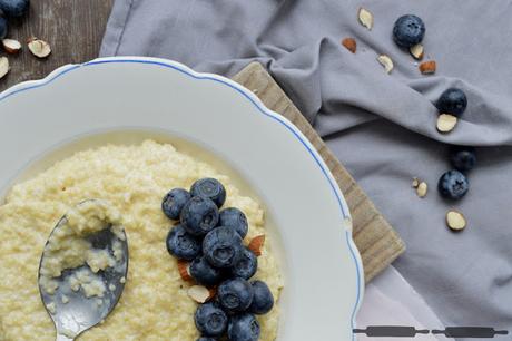 süßes Hirse Risotto mit Blaubeeren / Blueberry Millet Risotto Recipe