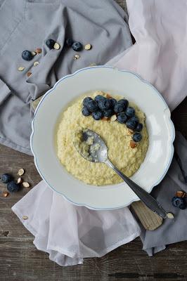süßes Hirse Risotto mit Blaubeeren / Blueberry Millet Risotto Recipe