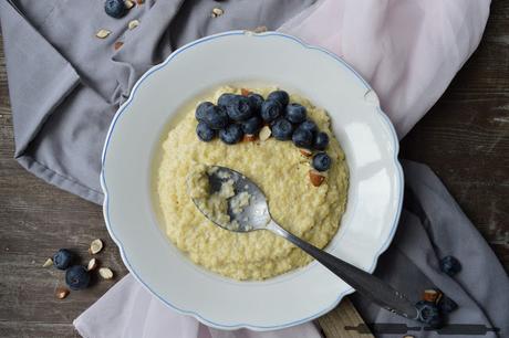 süßes Hirse Risotto mit Blaubeeren / Blueberry Millet Risotto Recipe
