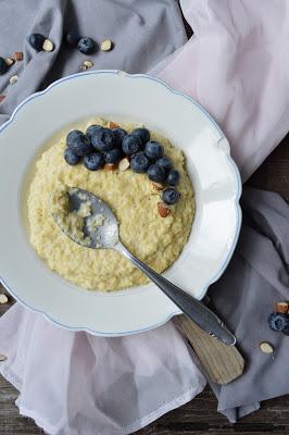 süßes Hirse Risotto mit Blaubeeren / Blueberry Millet Risotto Recipe
