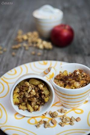 Apfel Müsli Knusper Crumble