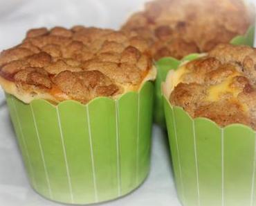 Käsekuchenmuffins mit Zimtstreusel