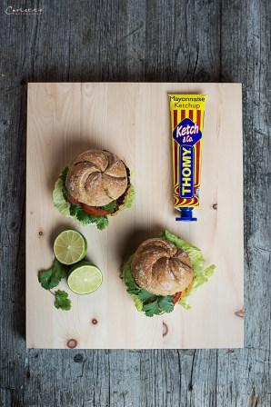 Hausgemachter Veggie Burger