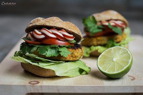 Hausgemachter Veggie Burger