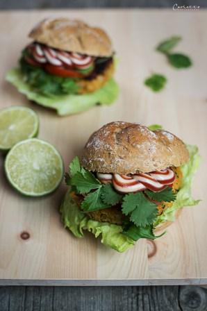 Hausgemachter Veggie Burger