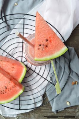 Wassermelonen Himbeer Drink / Watermelon Raspberry Drink