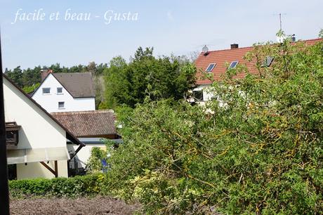 Blick aus dem Schlafzimmerfenster