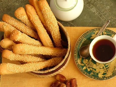 Ägyptisches Frühstück Brotstangen