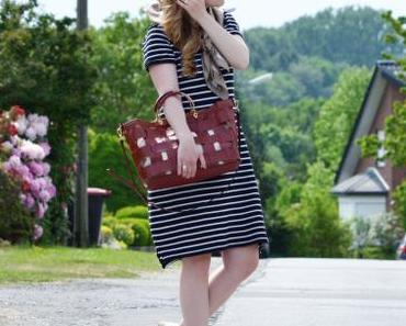 KarLook: Pikéekleid, Korbtasche und Espandrilles