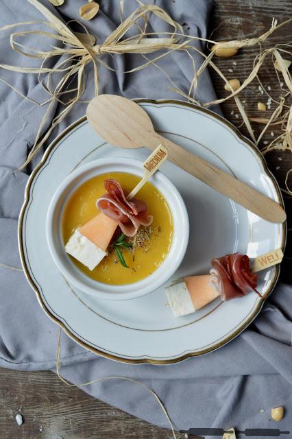 Kohlrabi Melonen Suppe / Creamy Kohlrabi Melon Soup