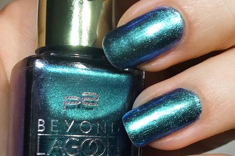 [NOTD] P2 Beyond Lagoon - Aquatic metal nail polish 010 underwater blue