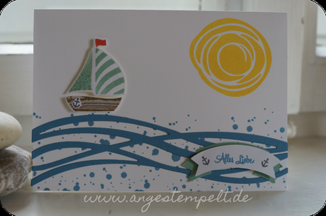 Schiffchen mit Swirly Bird und wunderbar verwickelt - Patricia Stich, unabhängige Stampin´Up! Demonstratorin