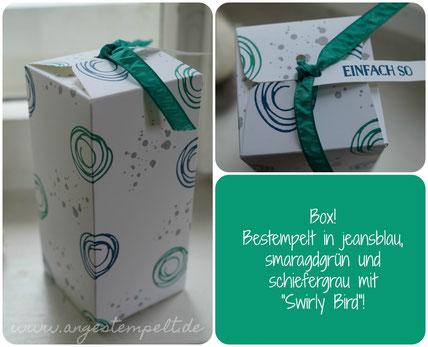 Box mit dem Punch Board für Geschenktüten von SU - Patricia Stich 2016