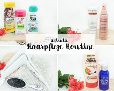 Aktuelle Haarpflege Routine