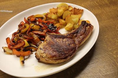 Pork Chop mit Paprikagemüse Pork Chop mit Paprikagemüse