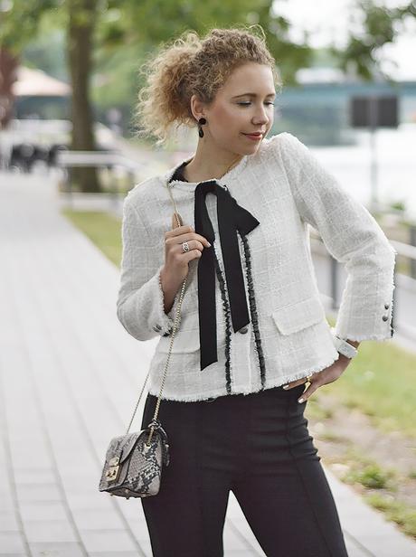 Outfit: The Little White Jacket – Chanel Lookalike from Zara & Furla Metropolis