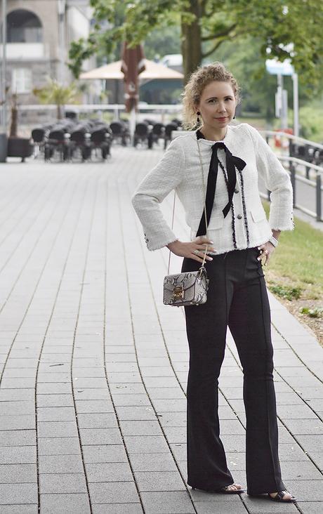 Outfit: The Little White Jacket – Chanel Lookalike from Zara & Furla Metropolis