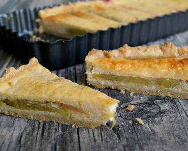 Rhabarber Tarte mit Kokos