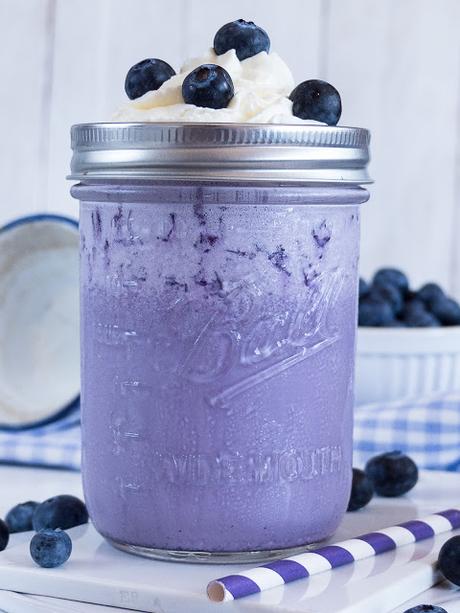 Blueberry Ice Cream Milk Shake