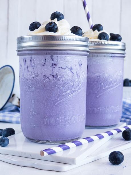 Blueberry Ice Cream Milk Shake