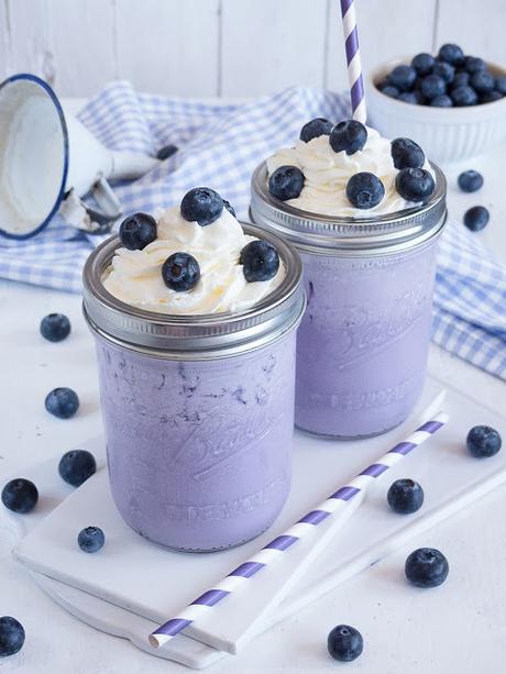 Blueberry Ice Cream Milk Shake