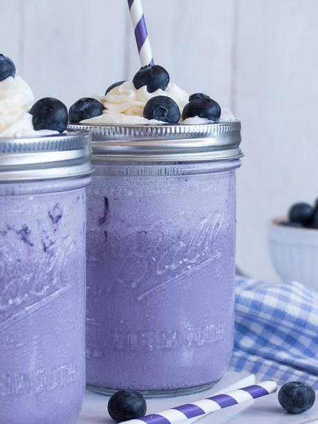 Blueberry Ice Cream Milk Shake