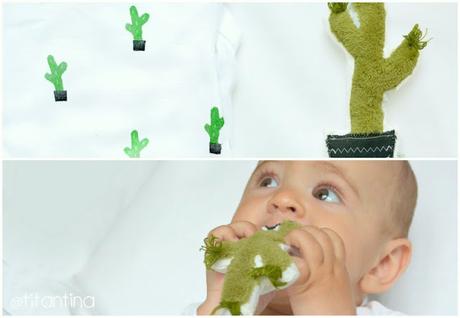 Kaktus-DiY für's Baby - bestempelt