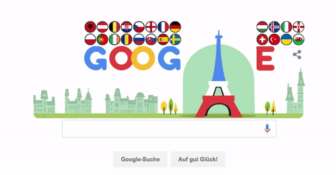 Google Doodle zur Euro 2016