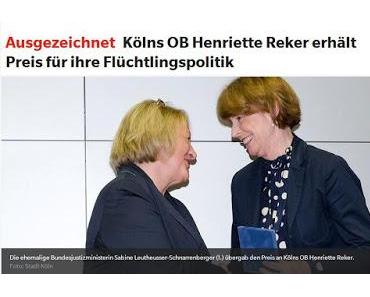 Miss 'Eine Armlänge Abstand' erhält Preis für ihre Politik verliehen